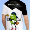 custom pickleball 3d t shirt with your own logos