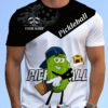 custom pickleball 3d t shirt with your own logos