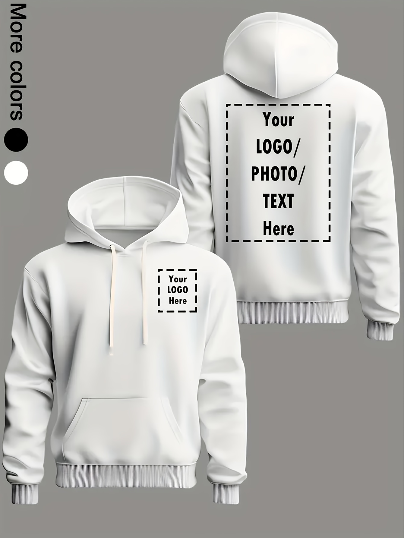 custom men's hooded sweater