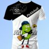custom pickleball 3d t shirt with your own logos