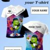 custom pickleball 3d t shirt with your own logos