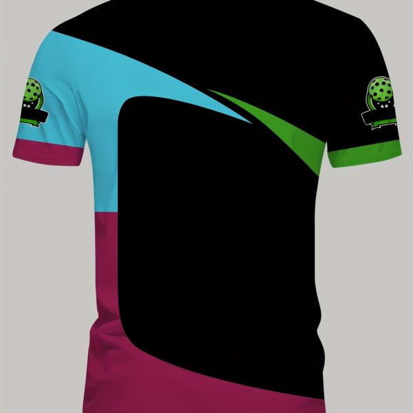 3d digital print t shirt for pickleball regular fit