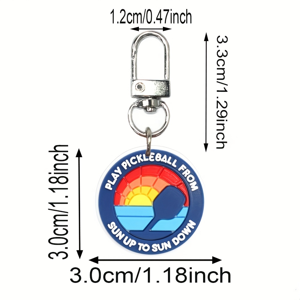 pickle ball keychain