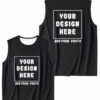 personalized logo gym t shirt front/back printing