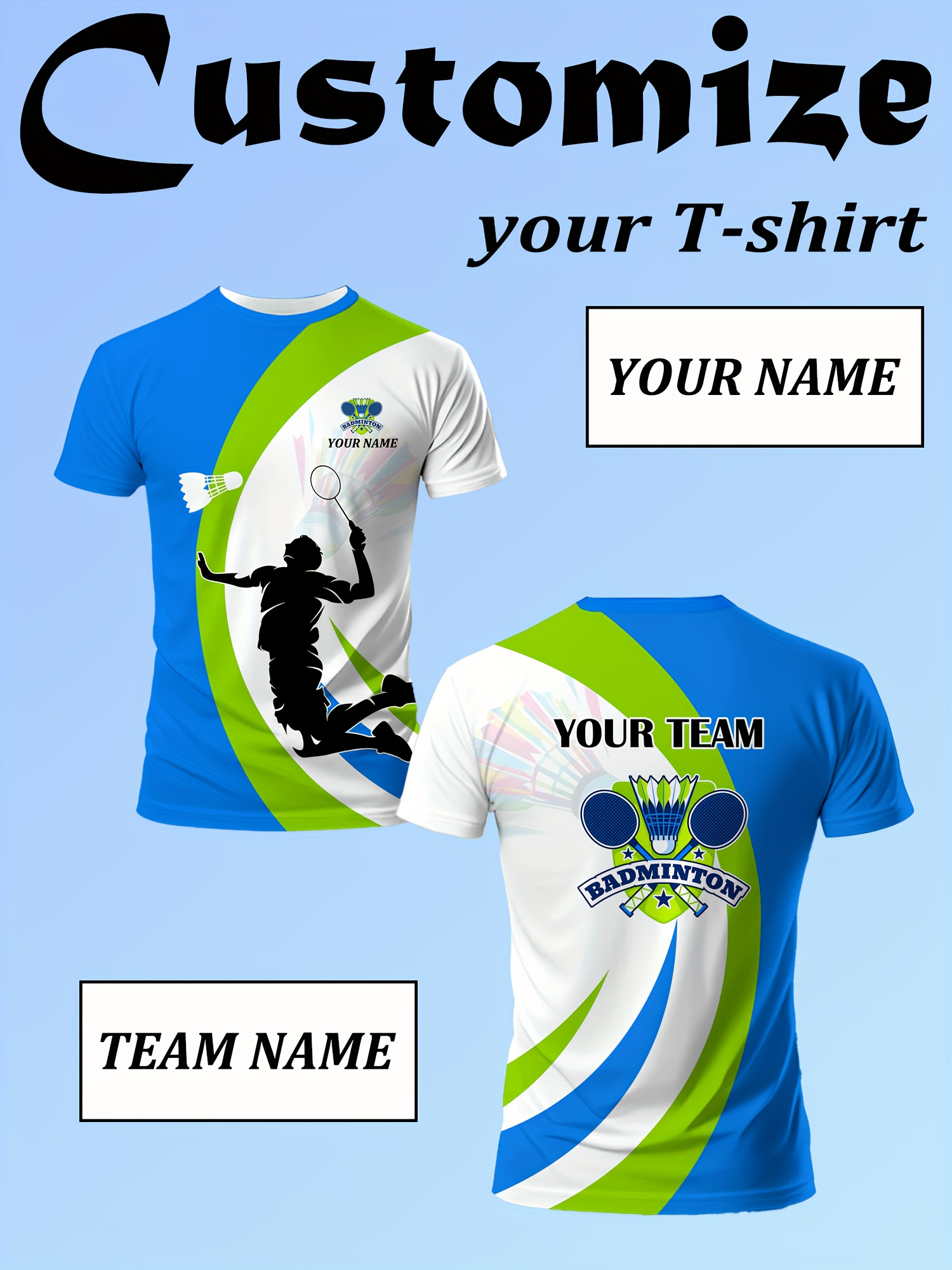 badminton short sleeve t shirt