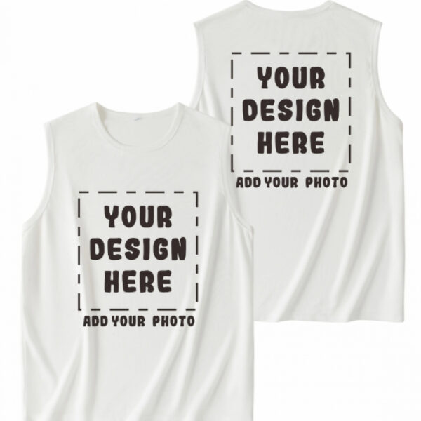 personalized logo gym t shirt front/back printing