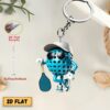 pickleball player theme acrylic keychain pickleball player theme acrylic keychain
