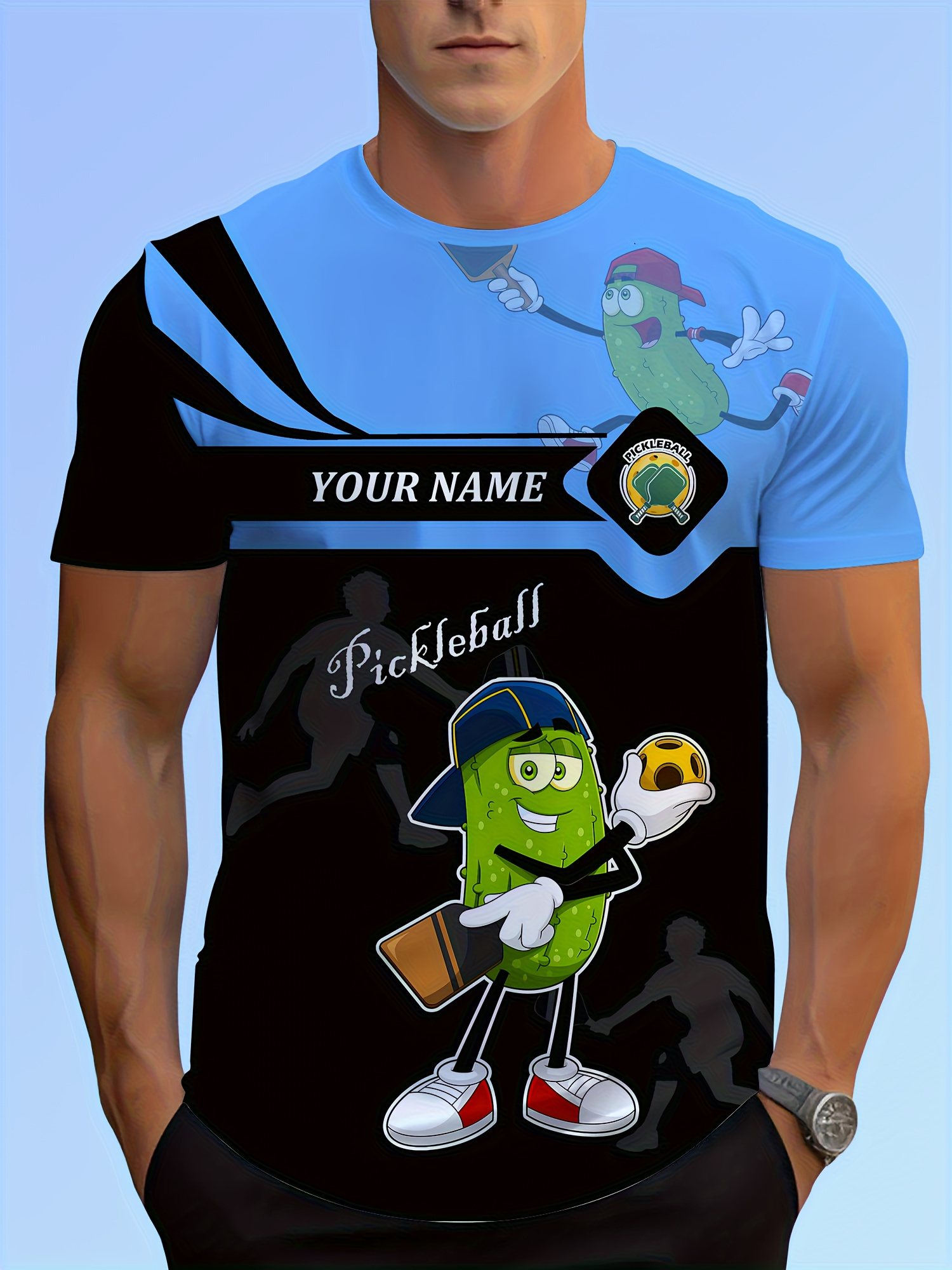 pickleball t shirt personalized name & text
