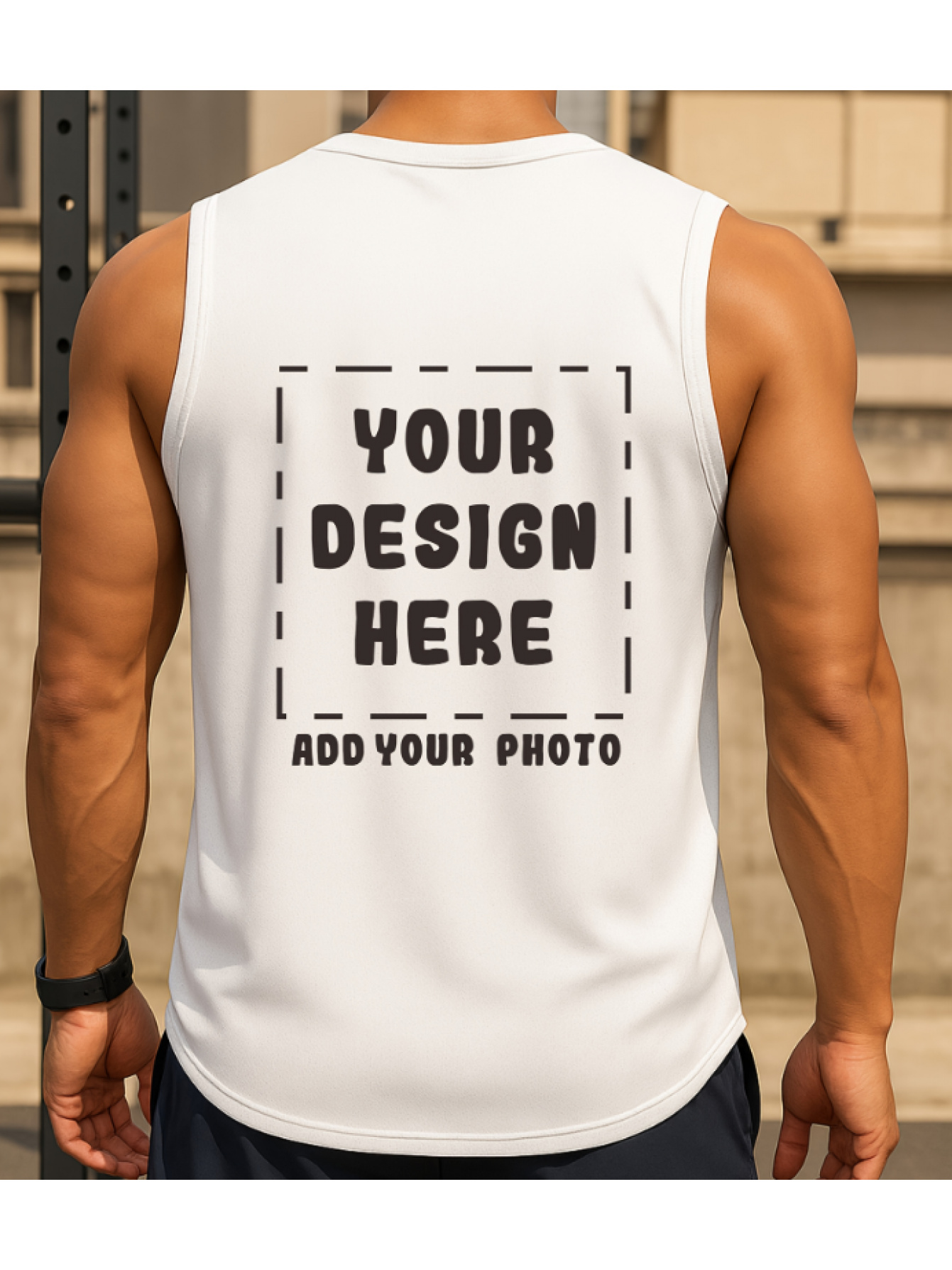 personalized logo gym t shirt front/back printing