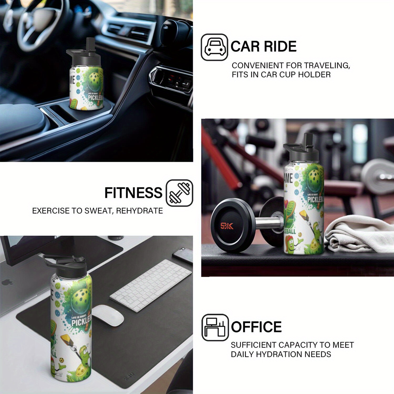 32oz insulated sports double wall insulated keeps drinks hot/cold for hours