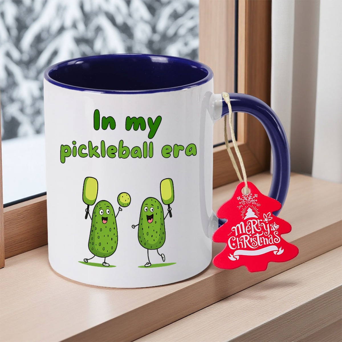 11oz ceramic coffee mug pickleball