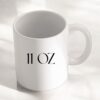 11 oz ceramic double sided coffee mug