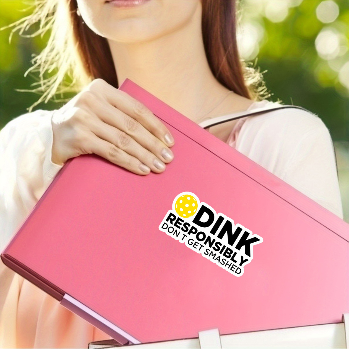 dink responsibly pickleball stickers