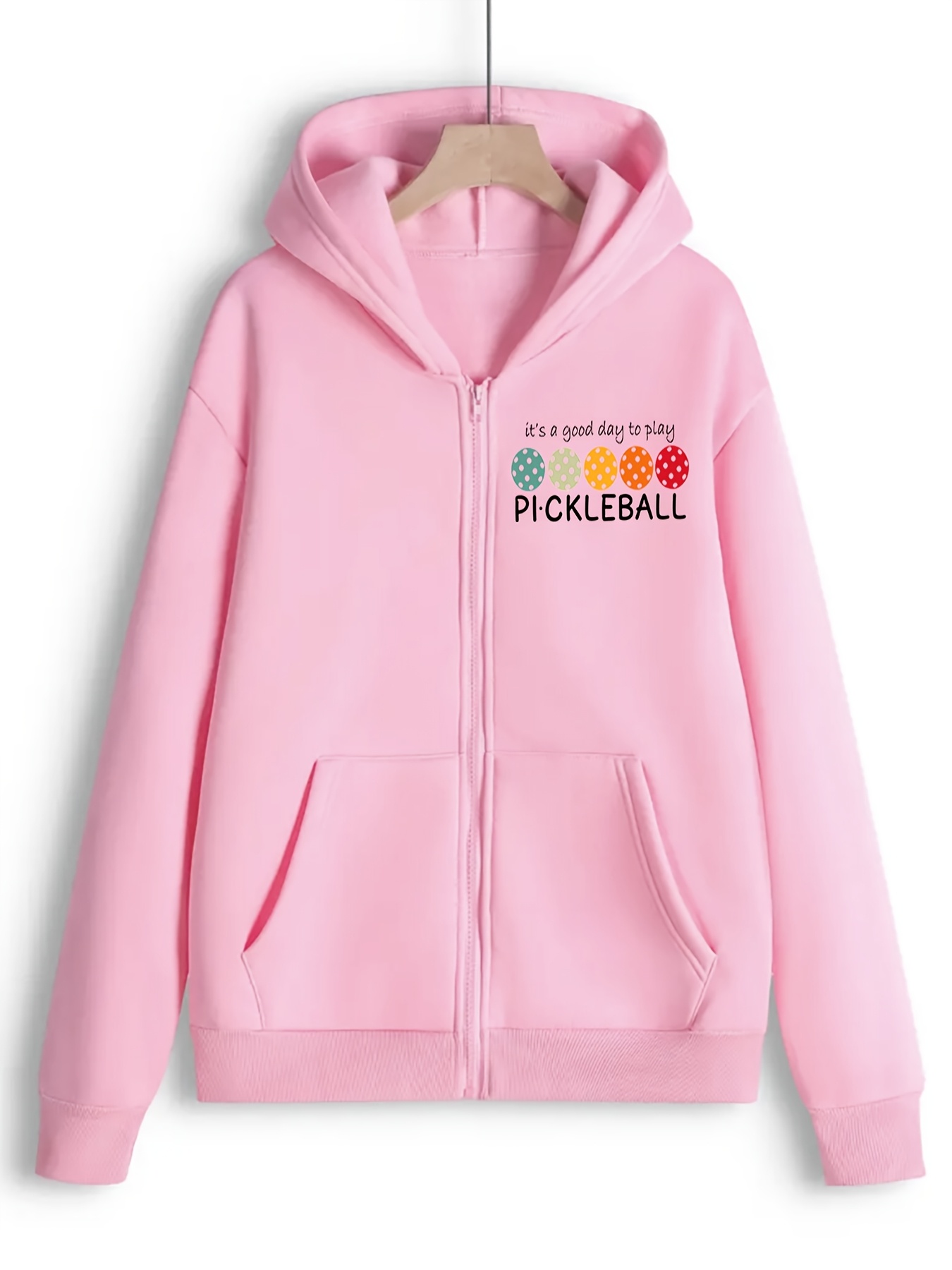 women's pickleball cozy fleece lined hoodie