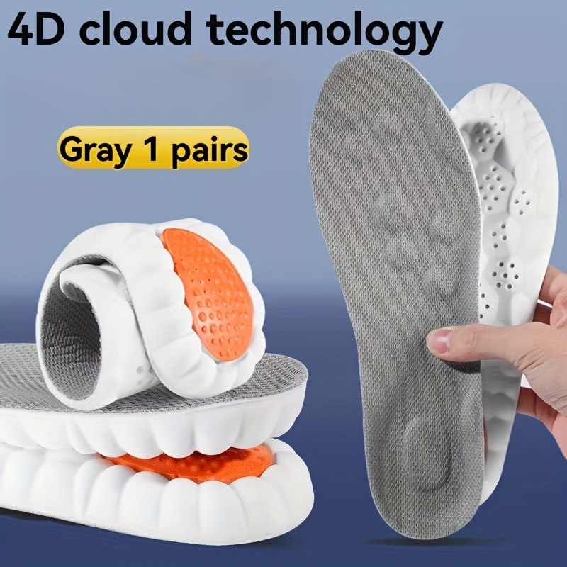 pickleball 4d cloud memory cushioning insoles (1 pair)