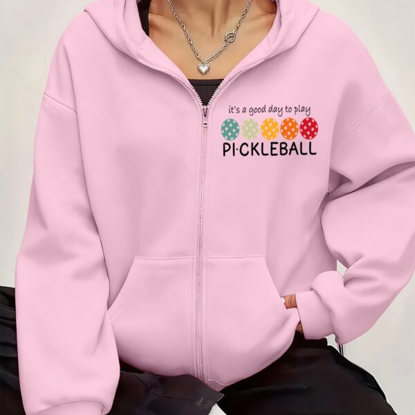 Home women's pickleball cozy fleece lined hoodie