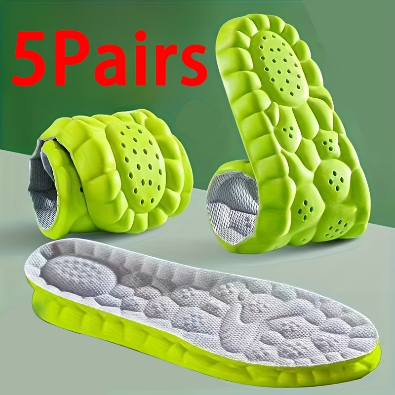 5 pair lightweight pickleball soft insoles