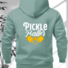 women's pickle baller graphic zip up hooded