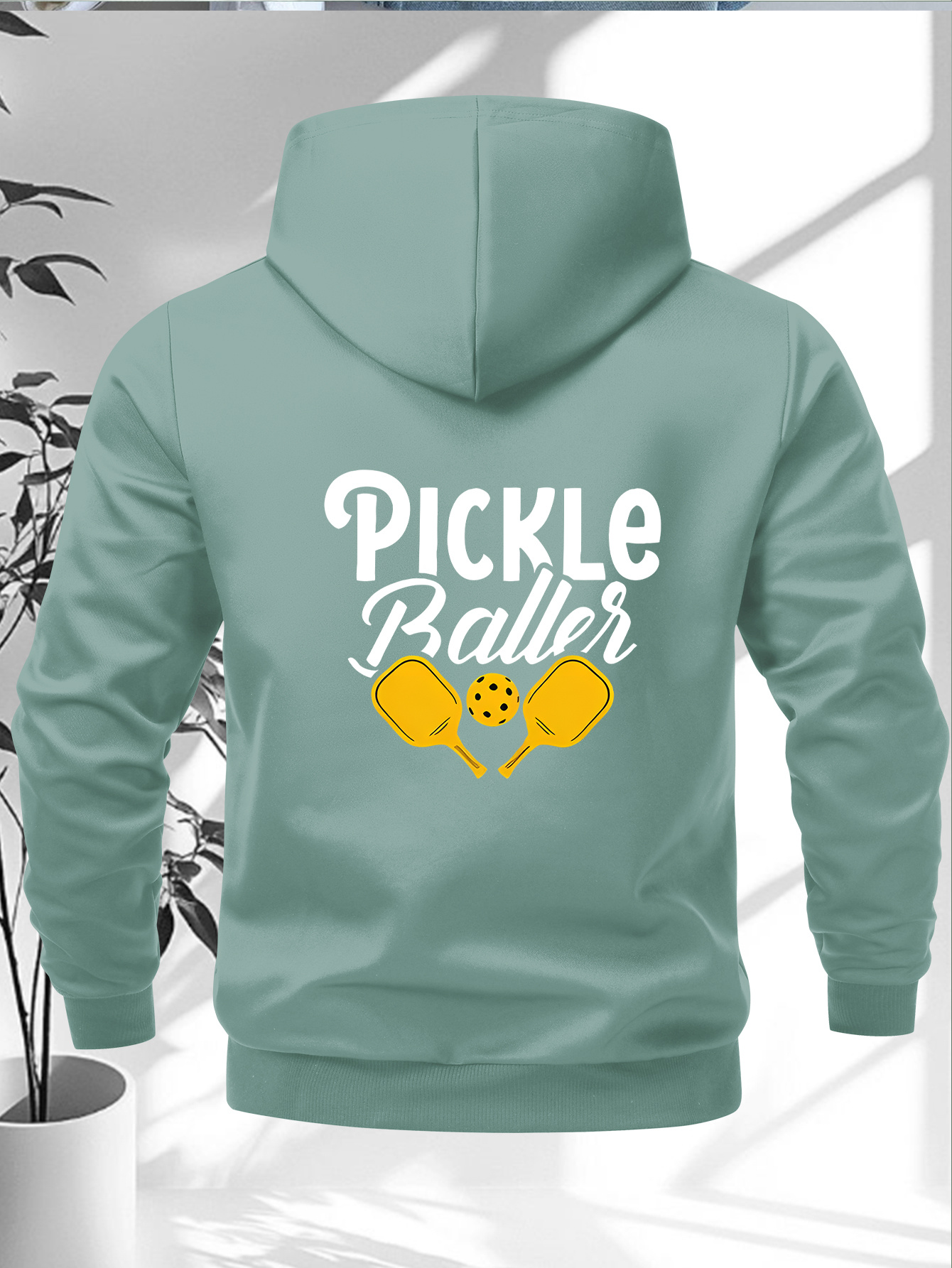 women's pickle baller graphic zip up hooded