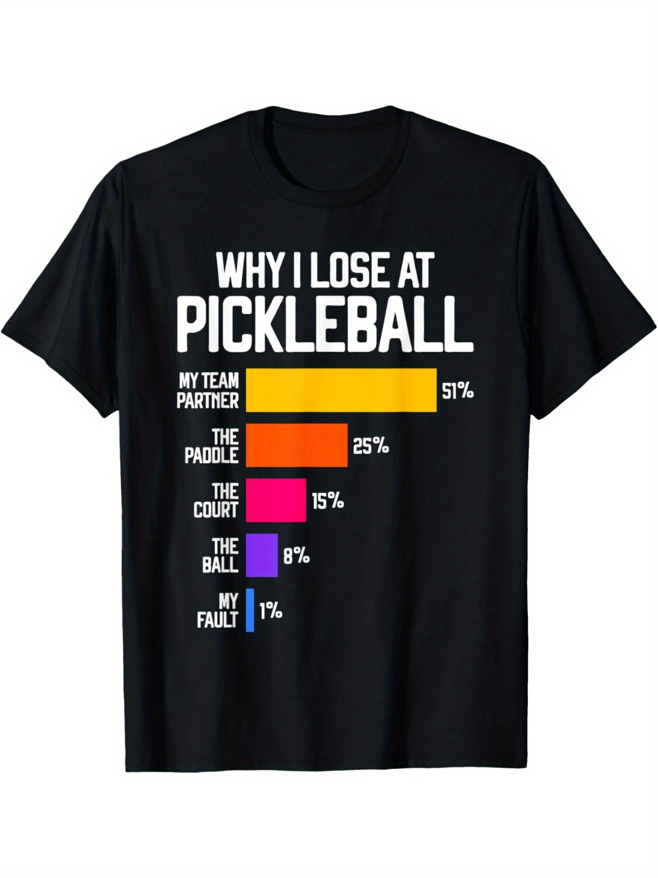 pickleball humor t shirt: why i lose
