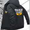 women's pickle baller graphic zip up hooded