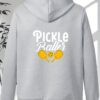 women's pickle baller graphic zip up hooded