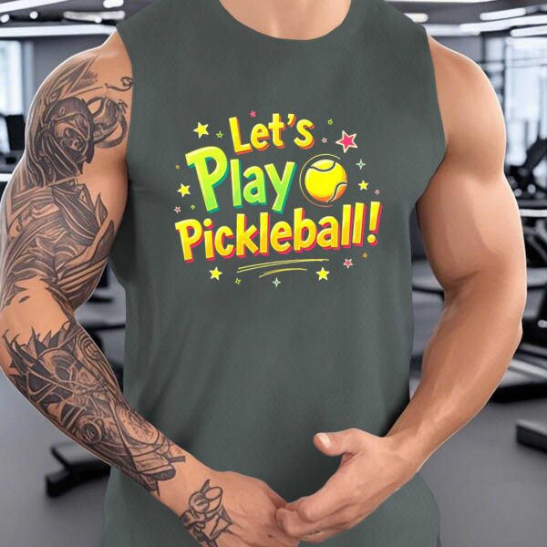 men's sleeveless pickleball shirt