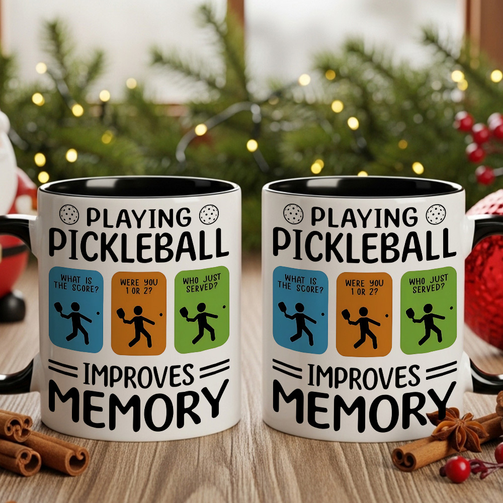 playing pickleball improves memory mug
