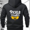 women's pickle baller graphic zip up hooded
