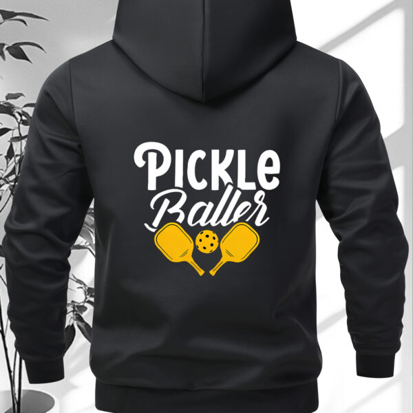women's pickle baller graphic zip up hooded