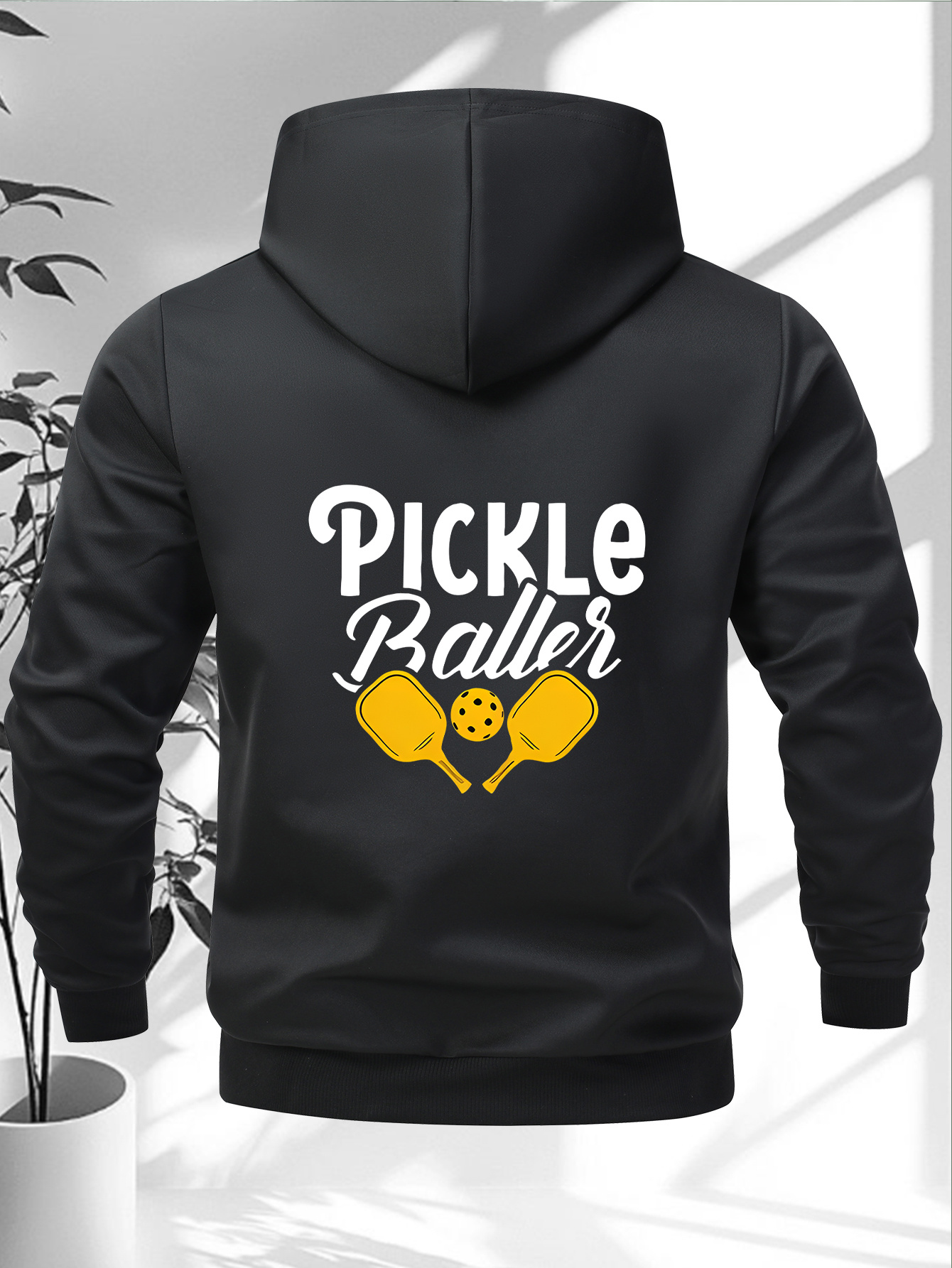 women's pickle baller graphic zip up hooded
