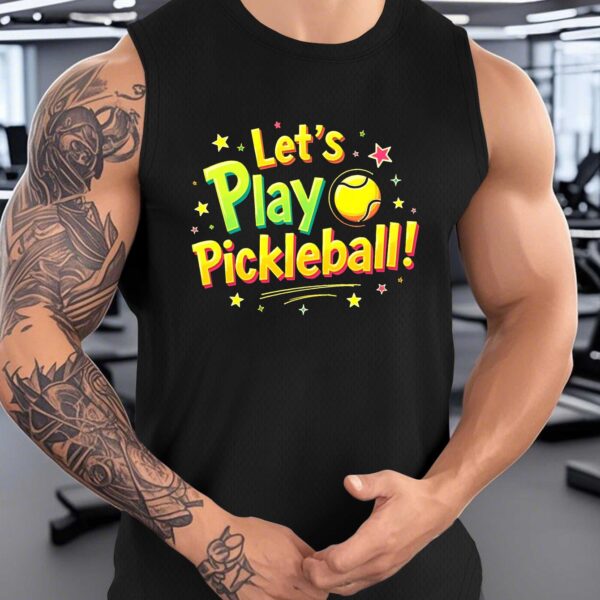 men's sleeveless pickleball shirt