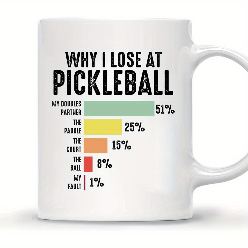 11oz pickleball coffee cup