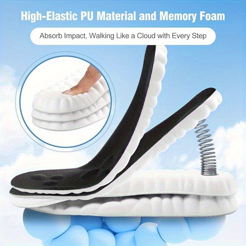 pickleball 4d cloud memory cushioning insoles (1 pair)