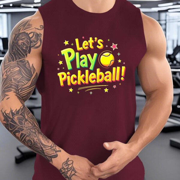men's sleeveless pickleball shirt