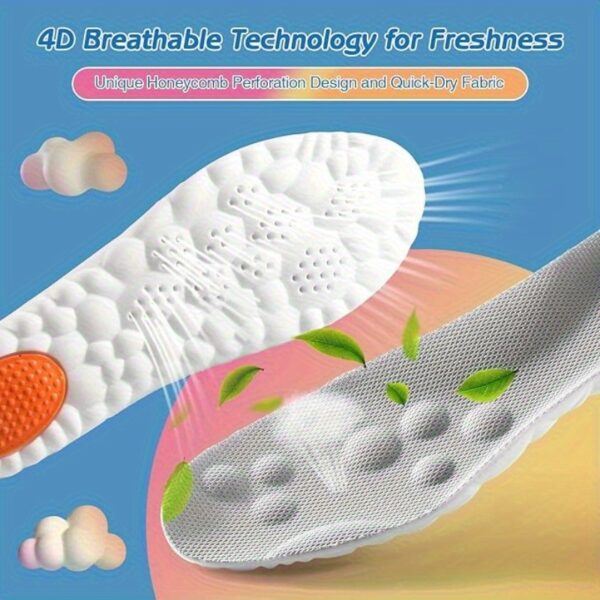pickleball 4d cloud memory cushioning insoles (1 pair)